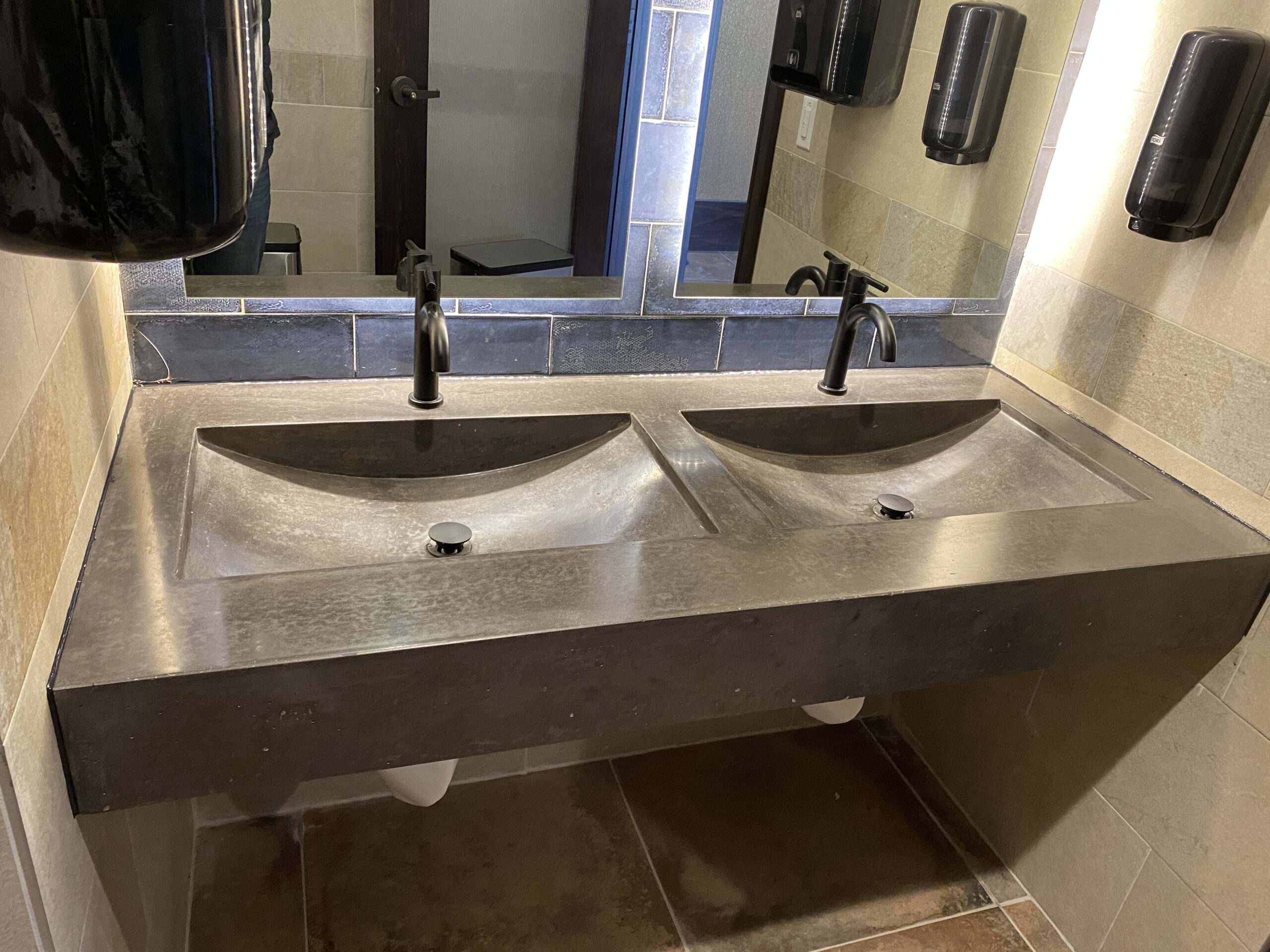 Sinks and slabs for commercial space